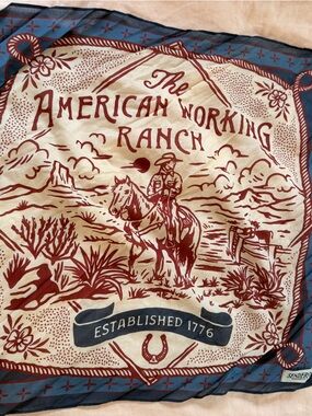 The American Working Ranch Red & Blue Bandana Scarf